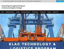 Tablet Screenshot of elaclogistics.com